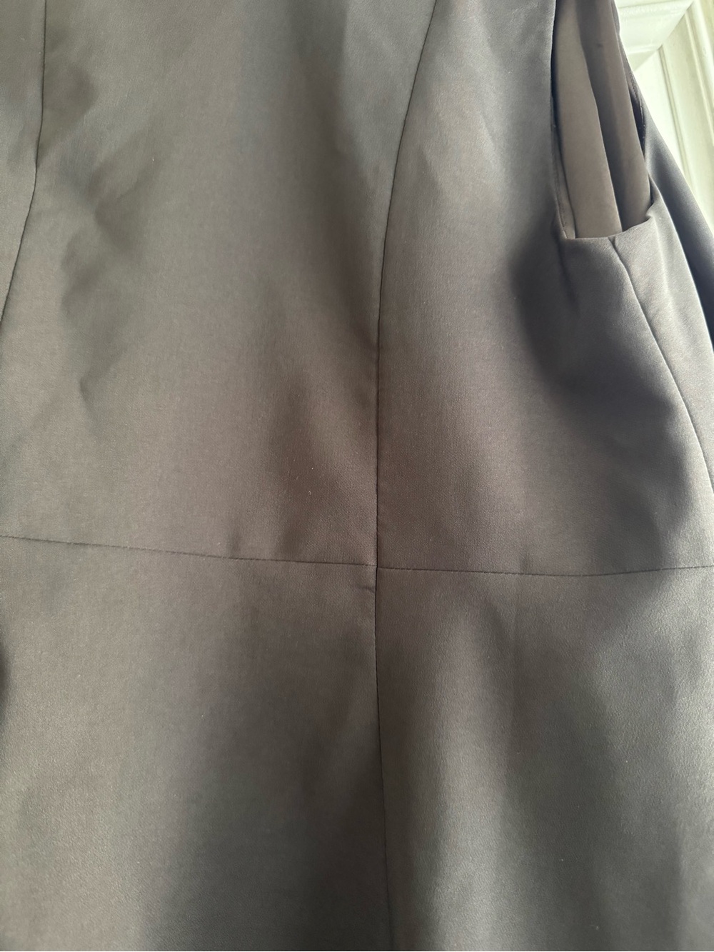 torrid Charcoal Sleeveless Draped Blazer Vest - Picture 8 of 9